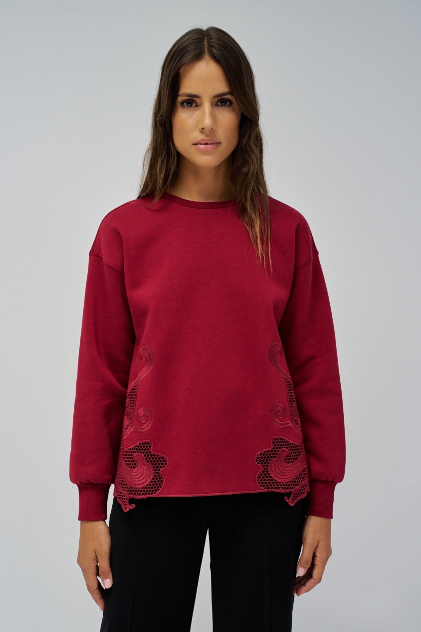 SWEATER WITH EMBROIDERY