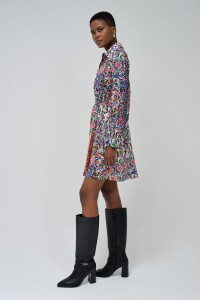 DRESS WITH COLOURFUL PRINT