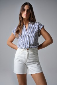 SHORT SLEEVE STRIPED SHIRT