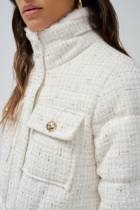 MANTEAU MATELASS EN TWEED