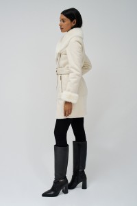 DIANA SHEEPSKIN EFFECT COAT