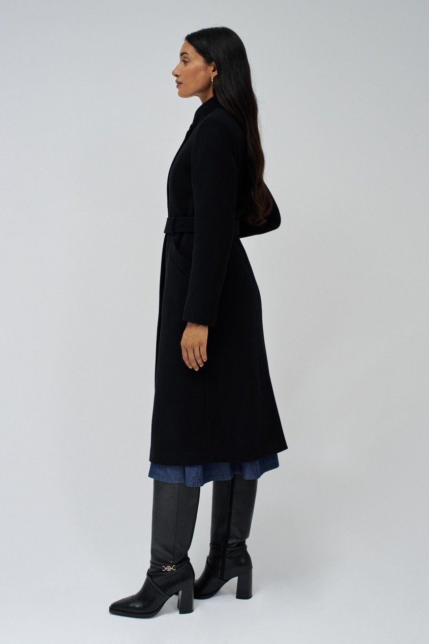 LONG GRACE COAT WITH BELT