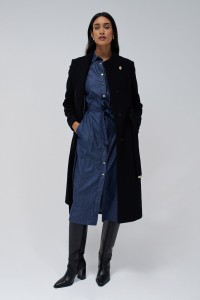 LONG GRACE COAT WITH BELT