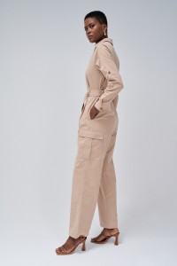 CARGO JUMPSUIT WITH BELT