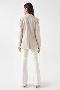 LINEN BLAZER WITH SHINE