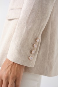 LINEN BLAZER WITH SHINE