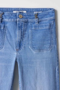 DESTINY PUSH UP FLARE DENIM JEANS WITH POCKETS