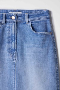 SAIA TRUE EM DENIM MIDI