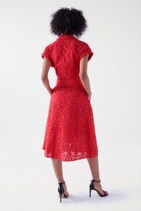 BRODERIE ANGLAISE MIDI DRESS