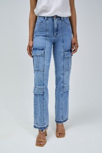 JEANS CARGO FAITH PUSH IN DROIT