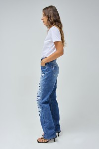 JEANS TRUE STRAIGHT WITH RIPS