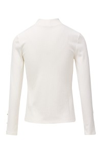 OUTLET SLIM MOCK NECK SWEATER WITH DETAI