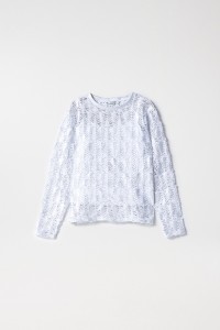 METALLIC CROCHET EFFECT JUMPER