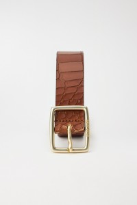 TEXTURED LEATHER BELT