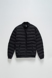 JEANSMANTEL PUFFER MIT TASCHE