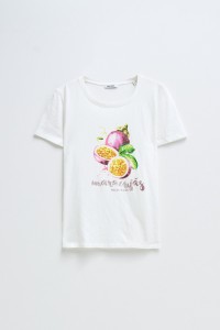 T-SHIRT MIT PRINT