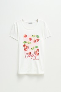 T-SHIRT MIT PRINT