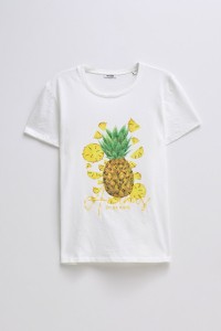 T-SHIRT MIT PRINT