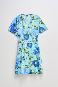 WRAP DRESS WITH FLORAL PRINT