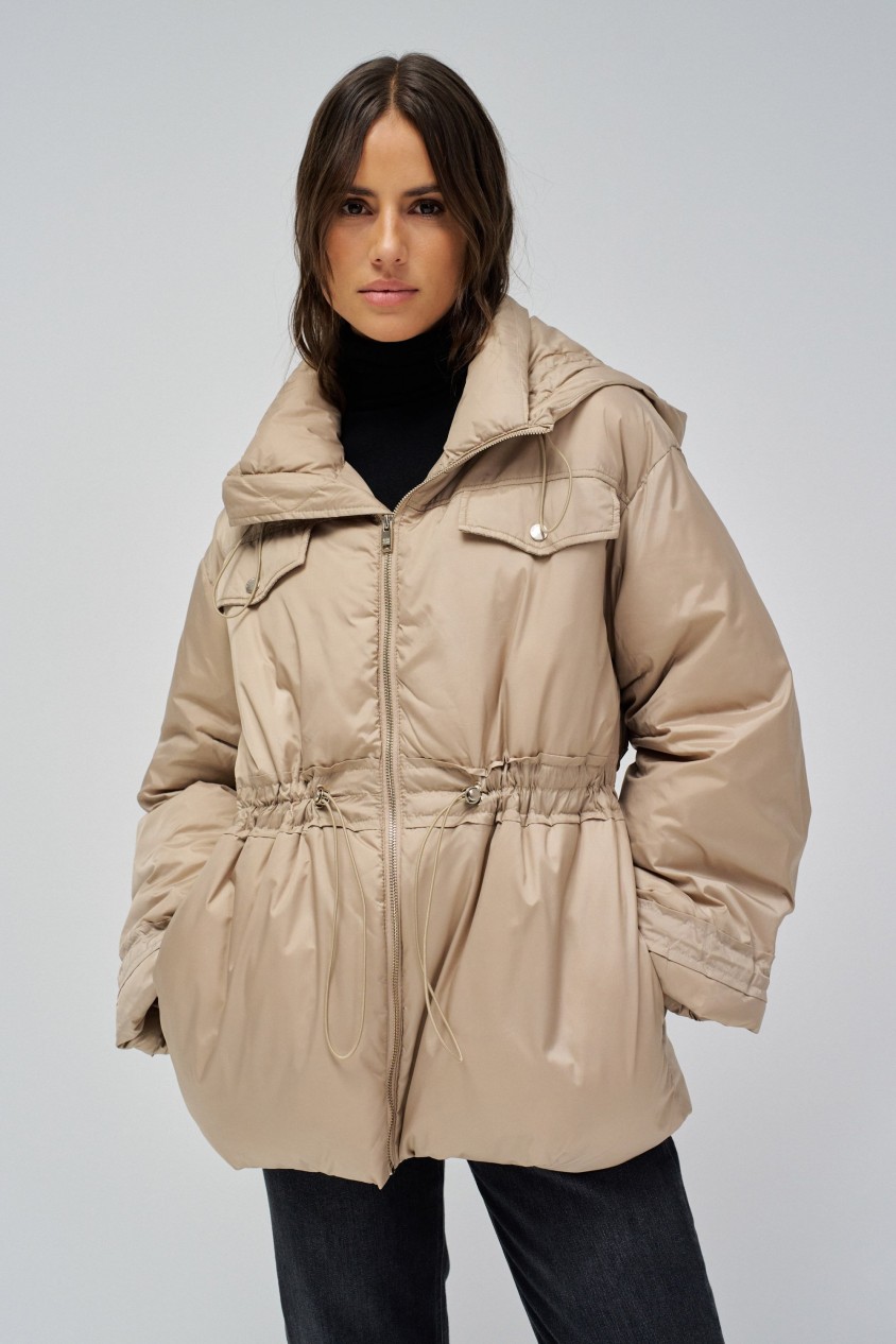 MANTEAU MATELASS?E AVEC ?LASTIQUE