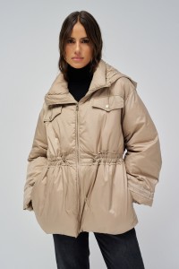 MANTEAU MATELASS?E AVEC ?LASTIQUE