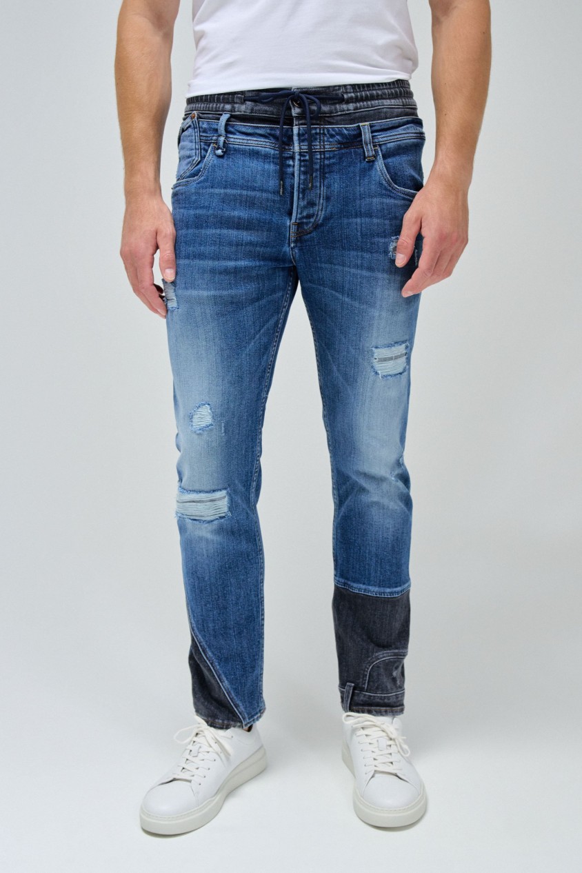 JEANS CRAFT SERIES REGULAR COM CINTURA DUPLA