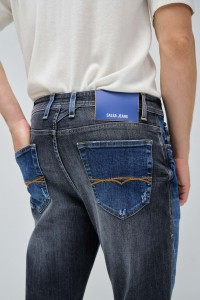 JEANS CRAFT SERIES COM MIX DE DENIM