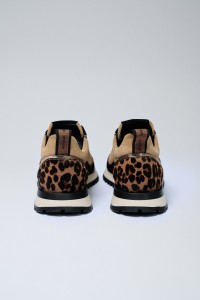 BASKETS ANIMAL PRINT EN CUIR