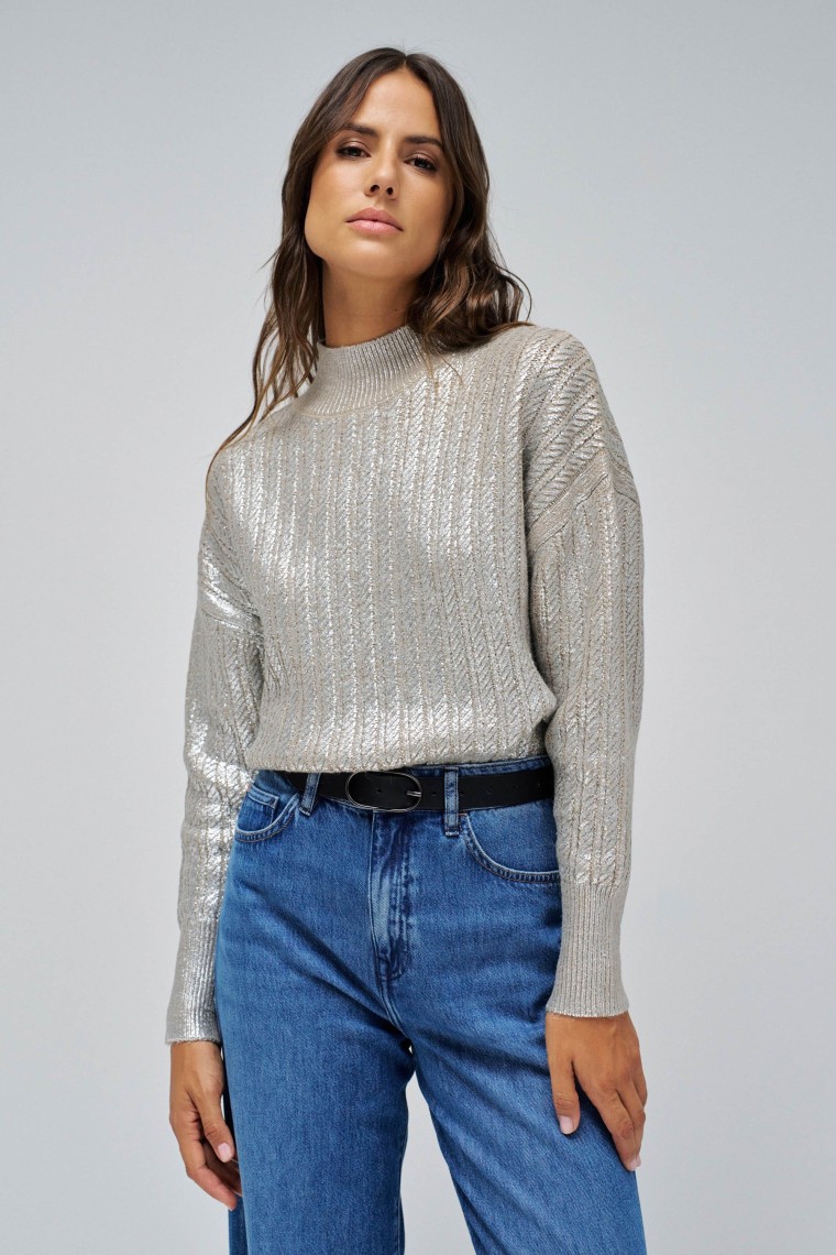 HALF TURTLENECK SWEATER