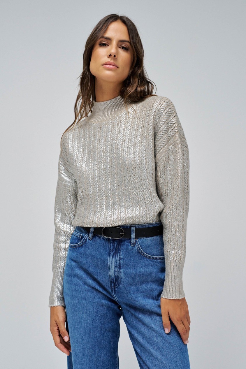 HALF TURTLENECK SWEATER