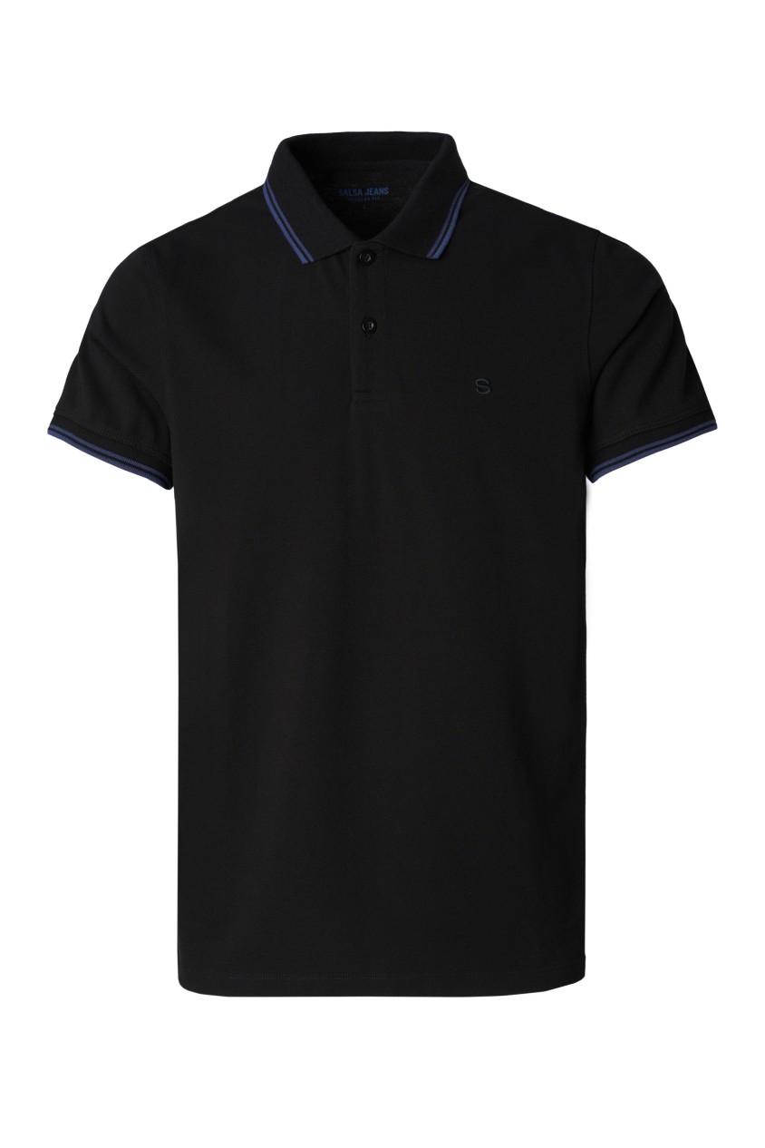 BSC POLO W STRIPED COLLAR OUTLET