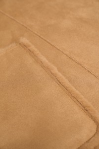 OUTLET 34 WRAP FAUX-SHEARLING COAT