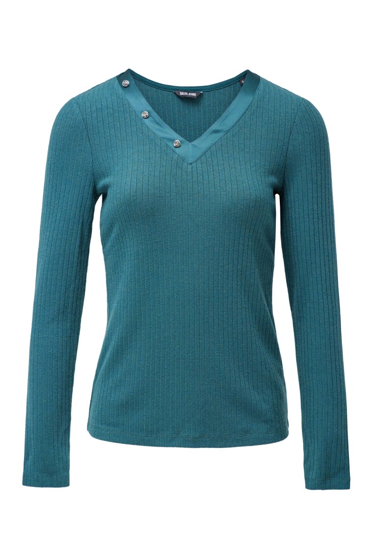 OUTLET SLIM V-NECK SWEATSHIRT