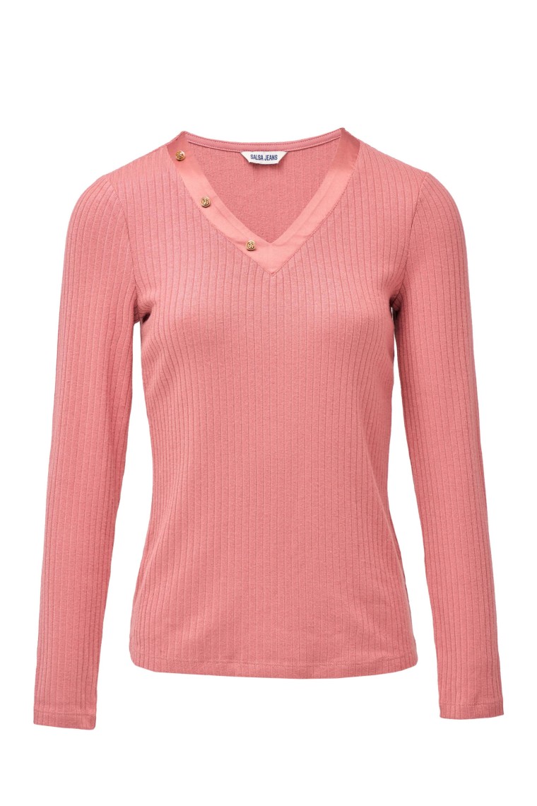 OUTLET SLIM V-NECK SWEATSHIRT