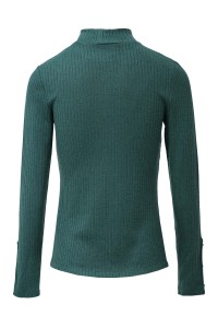 OUTLET SLIM MOCK NECK SWEATER WITH DETAI