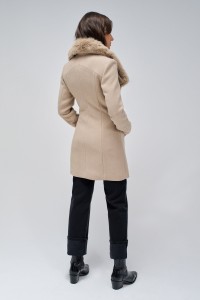 GRACE WOOLLEN COAT WITH FUR