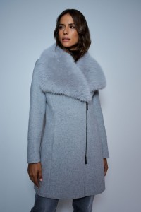 GRACE WOOLLEN COAT WITH FUR