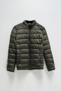 CHAQUETA PUFFER EN ANTE