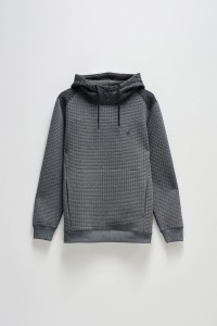 HOODIE WITH TEXTURED EFFECT