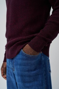 KNITTED SWEATER WITH STRIPES