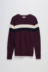 KNITTED SWEATER WITH STRIPES