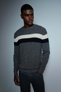 KNITTED SWEATER WITH STRIPES