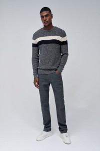 KNITTED SWEATER WITH STRIPES