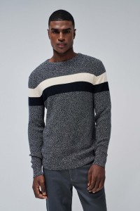 KNITTED SWEATER WITH STRIPES