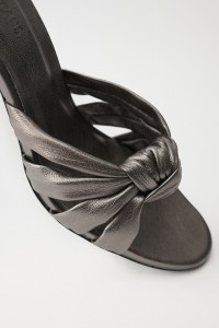 MOUSE GREY, HIGH-HEELED SANDALS