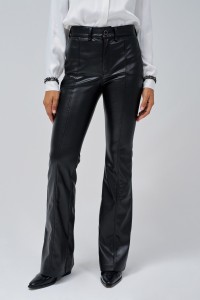 JEANS FAITH PUSH IN FLARE LEATHER EFFECT