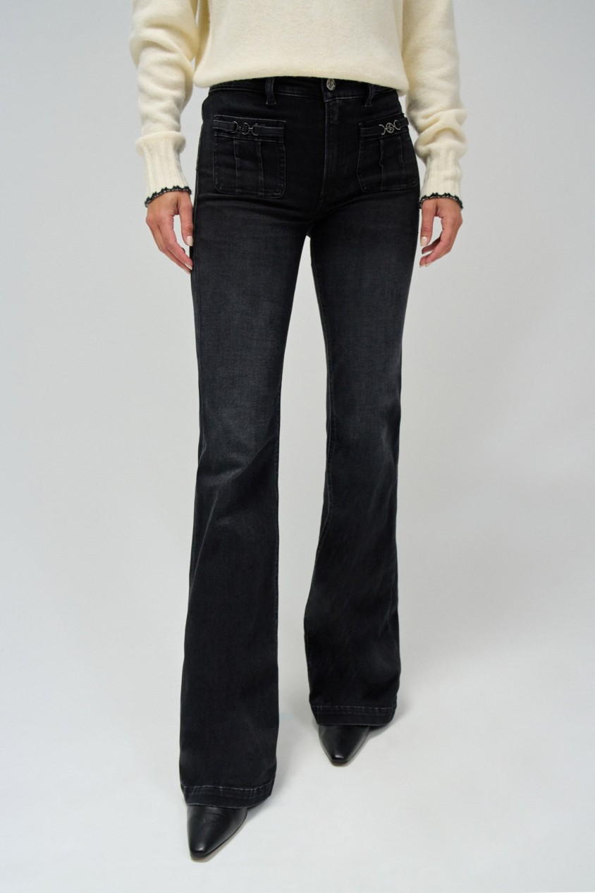 JEANS DESTINY PUSH UP FLARE WITH POCKETS