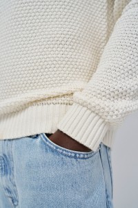 TEXTURED KNIT SWEATER