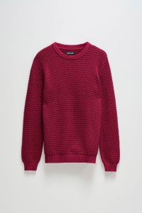 TEXTURED KNIT SWEATER